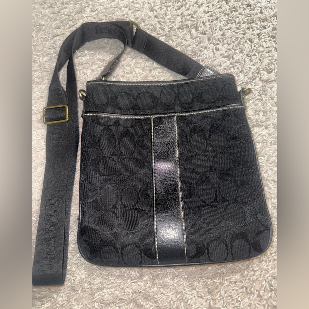 Coach Black Signature Crossbody Bag